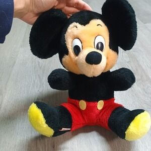 Vintage 10 Inch Mickey Mouse Plush Made In Korea